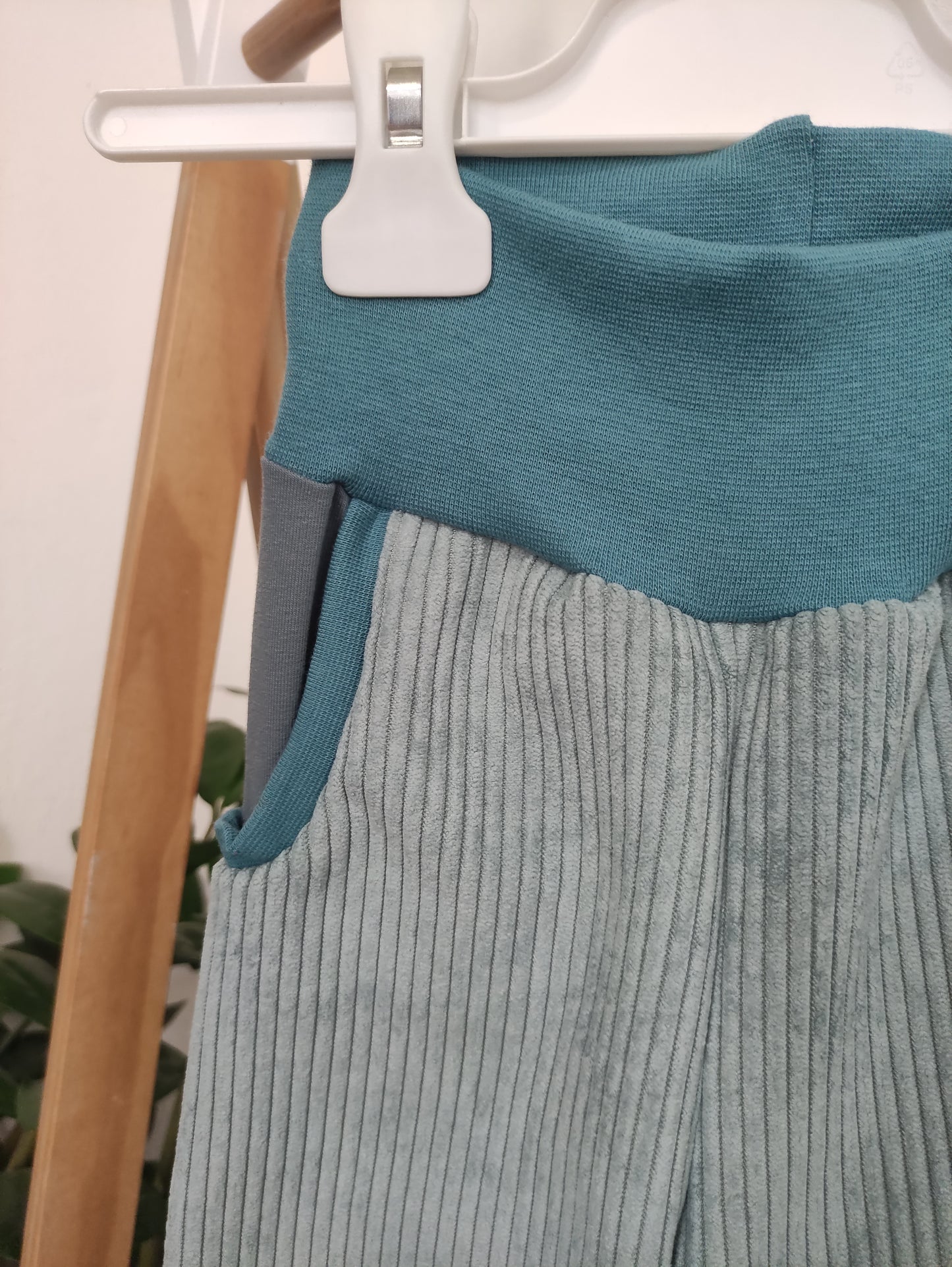 Pantaloni Velluto Azzurri