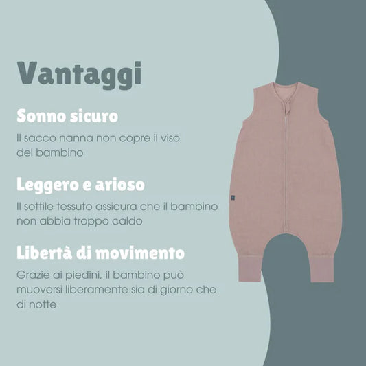 Sacco nanna con piedini 0,5 TOG Essential Berry