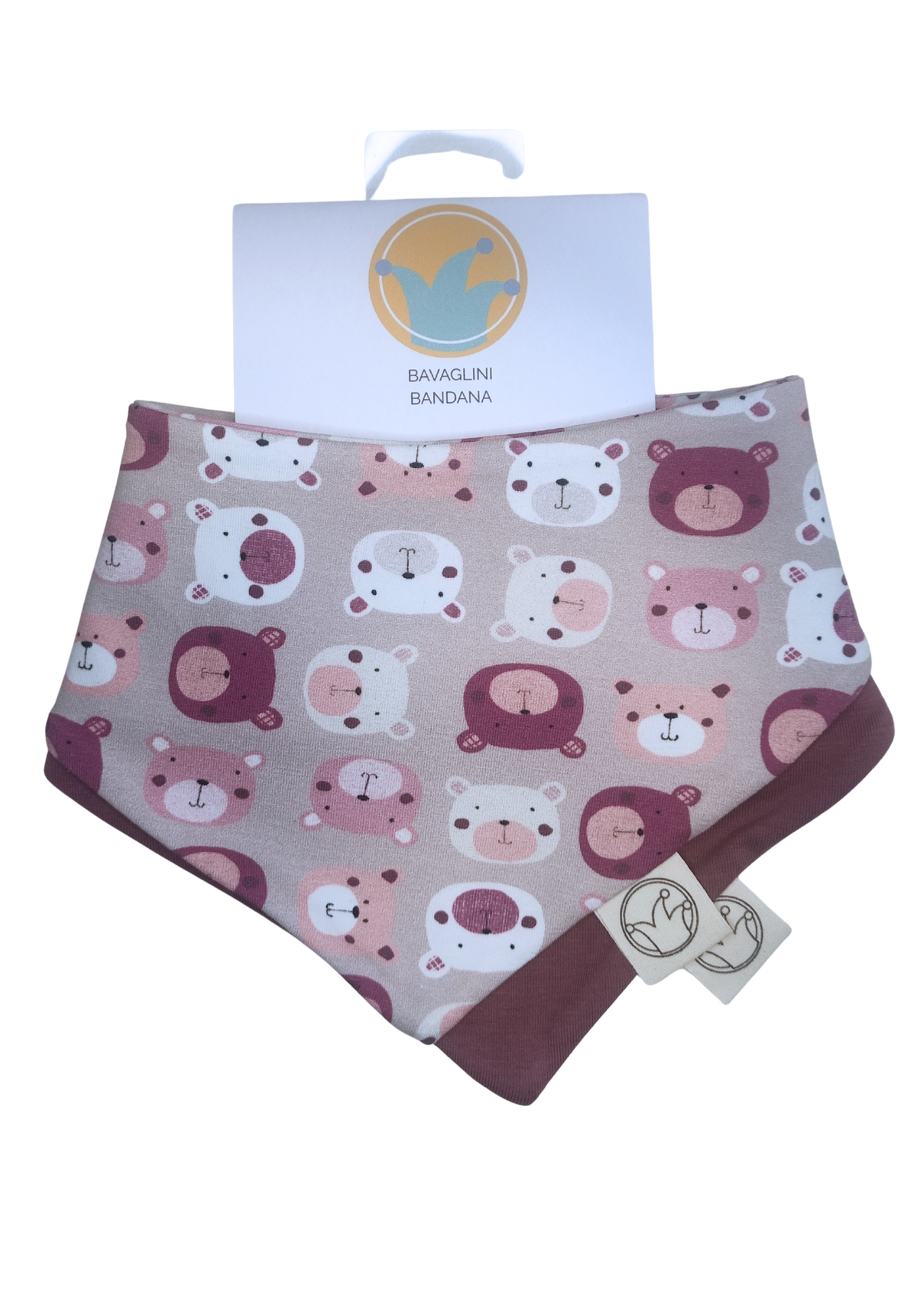 Bavaglini Bandana Orsetti Rosa