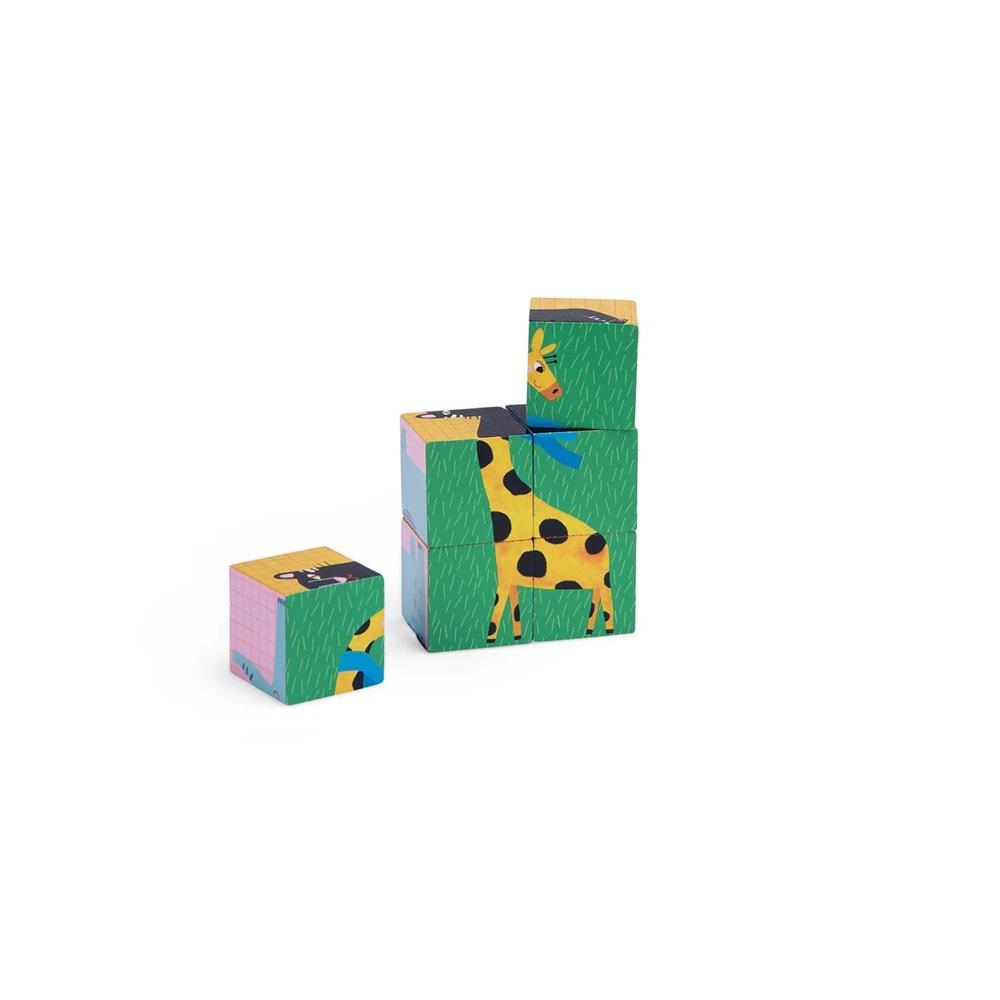 Puzzle cubetti di legno