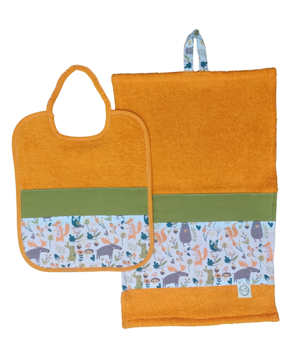 Set Asciugamano e Bavaglino Alci