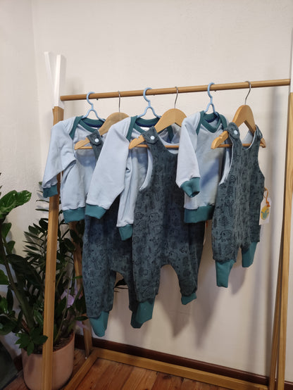 Salopette Dino Blu