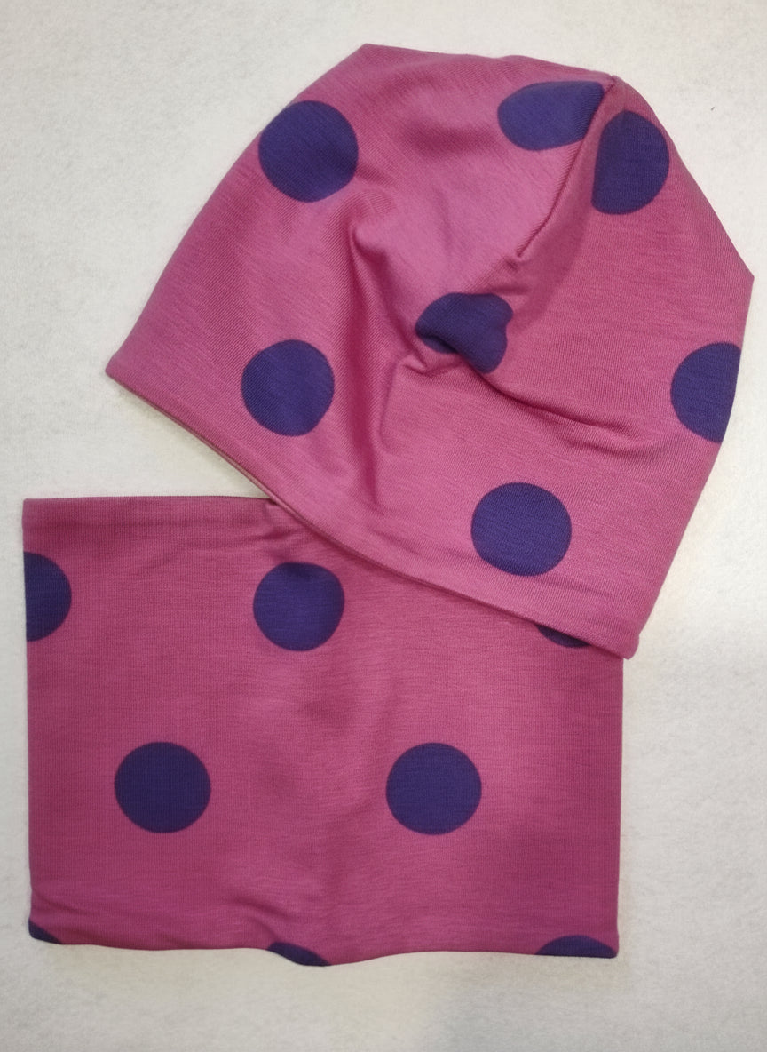 Cappellino e Scaldacollo Pois