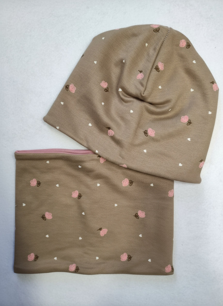 Cappellino e Scaldacollo Fiorellini