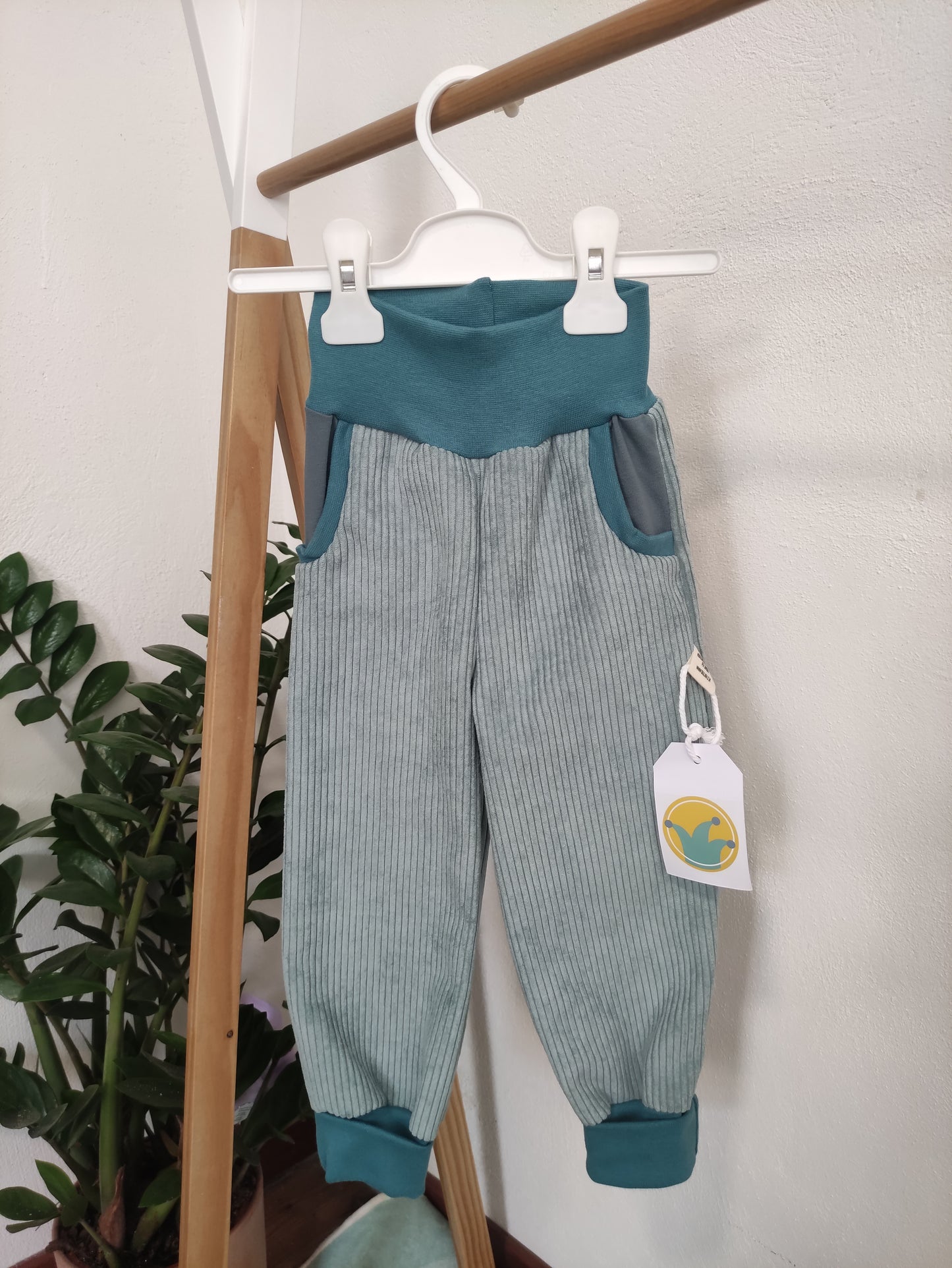 Pantaloni Velluto Azzurri