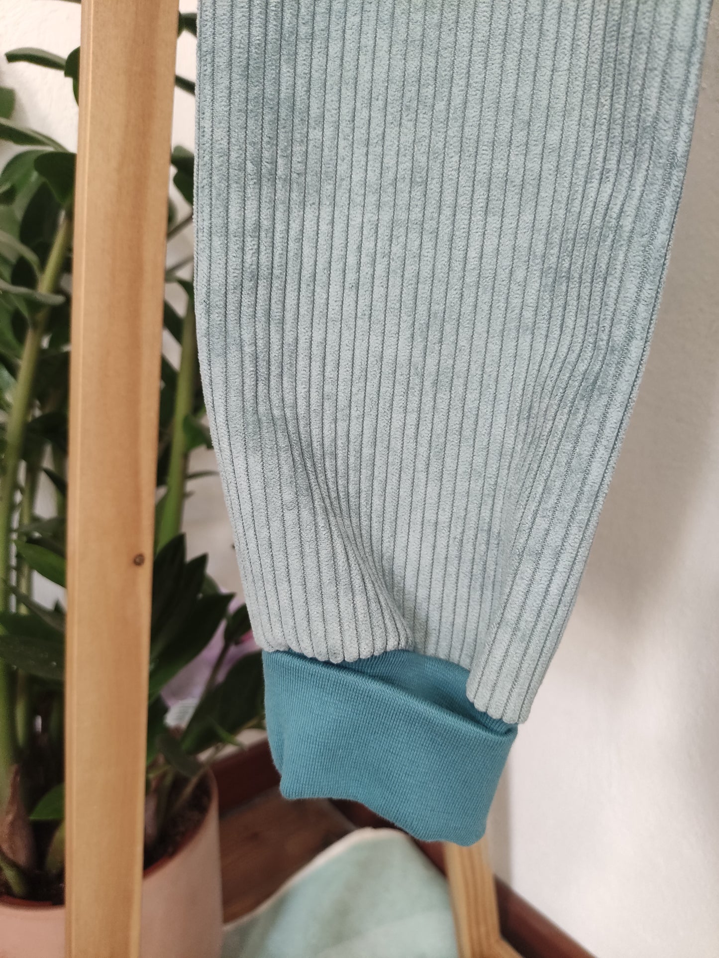 Pantaloni Velluto Azzurri