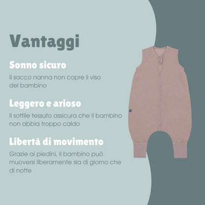Sacco nanna con piedini 0,5 TOG Essential Berry