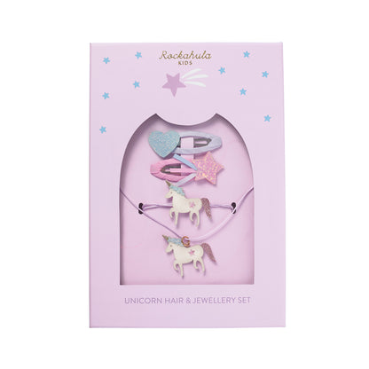 Unicorn Hair & Jewellery Set
