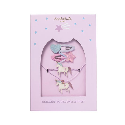 Unicorn Hair & Jewellery Set